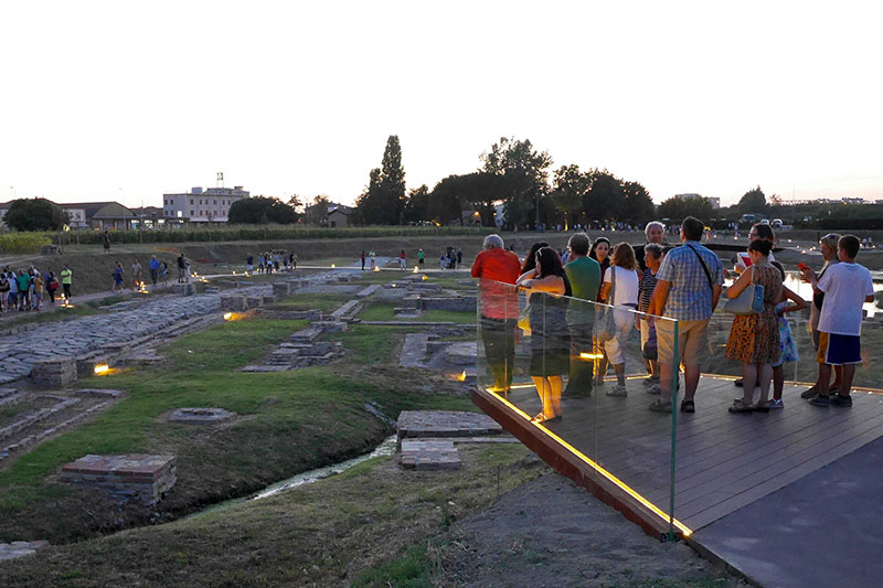 Allestimento "Antico Porto di Classe" Parco Archeologico di Classe - Ravenna